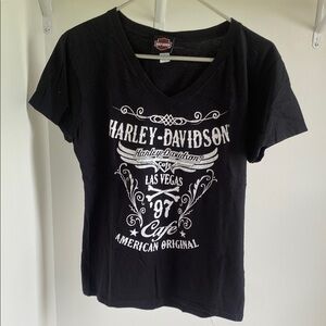 Harley-Davidson Black and White Las Vegas Tee